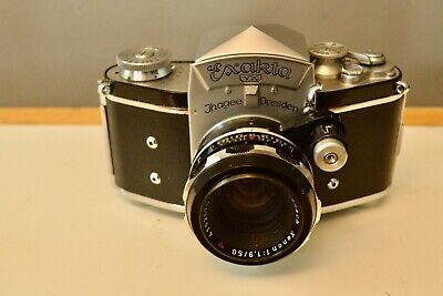 Vintage Exakta VX 35mm SLR Box Case Near MInt W/Schneider Kreuznach Xenon Lens • 51.99€