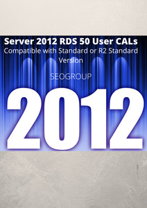 Server 2012 Remote Desktop Services RDS 50 USER CAL for R2/Standard