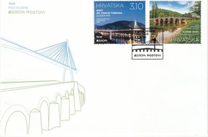 Croatia.2018 EUROPA CEPT.Bridges. FDC - Picture 1 of 1