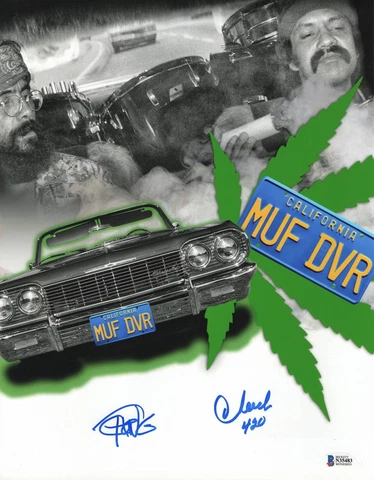 UP IN SMOKE TOMMY CHONG CHEECH MARIN SIGNED AUTOGRAPH 11X14 PHOTO BECKETT BAS 83 Cover