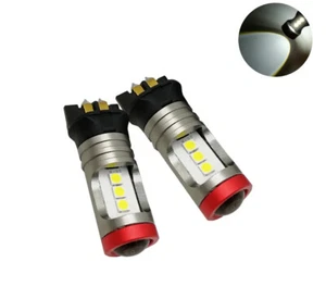 BMW F30 F31 F34 F80 PW24W White 7x 3030 SMD (12-24V) Canbus DRL LED Bulbs - Picture 1 of 4