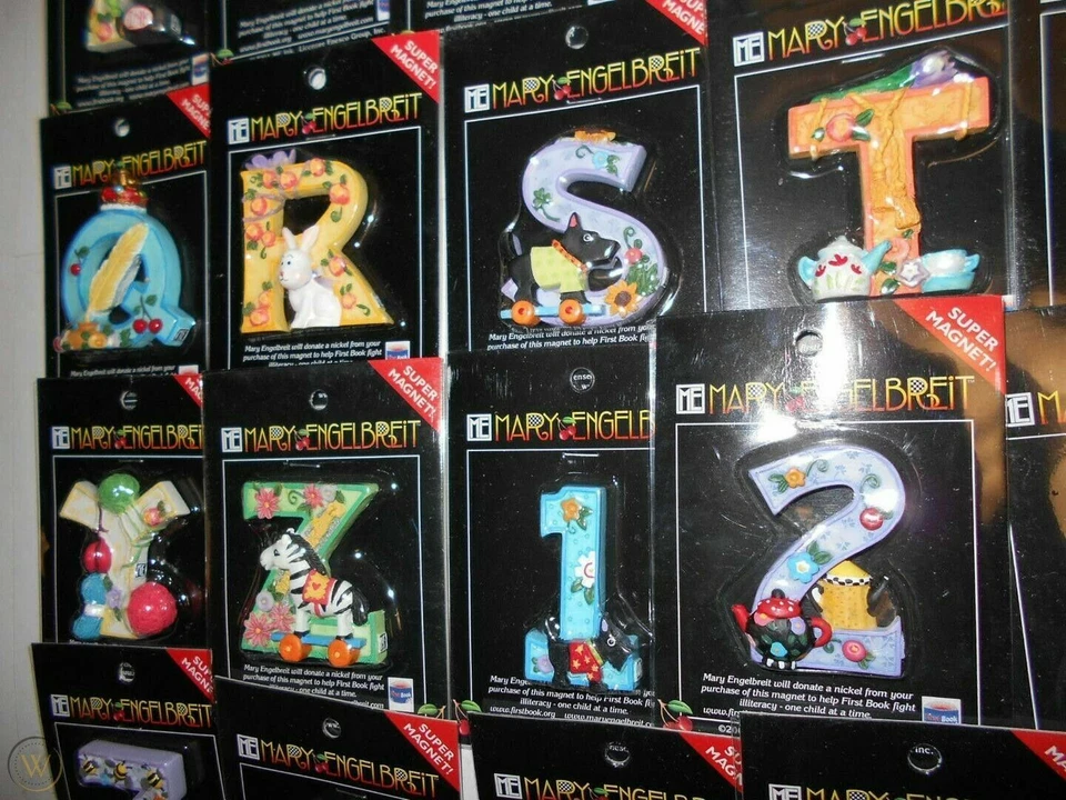 MARY ENGELBREIT MAGNETIZED LETTERS AND NUMBERS - CHOOSE