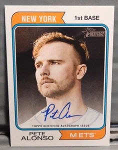 2023 Topps Heritage Pete Alonso Real One Auto #ROA-PA - Bild 1 von 2