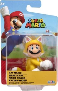 Mini figura World of Nintendo Super Mario 2,5 pulgadas gato Mario 91424 - Imagen 1 de 6