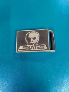SKULL SKATES Skateboard Belt Buckle ,Very Rare 1987-88 PD, Olson, Hackett, Hosoi - Picture 1 of 4