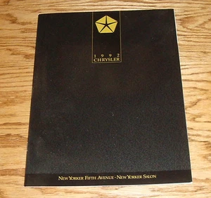 Original 1992 Chrysler New Yorker Sales Brochure 92 Fifth Avenue Salon - Picture 1 of 2