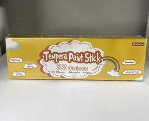 32 Colors Solid Tempera Paint for Kids, Super Quick Drying, No-Toxic - Picture 1 of 4