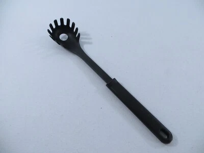 Calphalon 14" Black Nylon Plastic Spaghetti Fork Cooking Serving Spoon - Image 1 of 4
