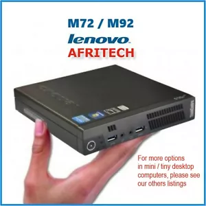 Lenovo TINY PC Intel i7 2TB SSD 16GB RAM USB 3 FAST DESKTOP SMALL Win10 WiFi VAT - Afbeelding 1 van 6