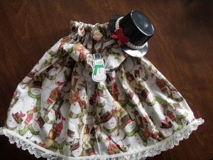 Goose clothes outfit - Winter snowmen & animals dress w/hat for lg 24-27" goose - Picture 1 of 4