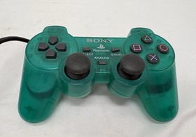 PlayStation 2 PS2 OEM Sony DualShock 2 Controller Emerald Green Clear Working