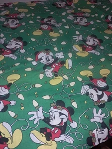 Tela navideña Mickey Mouse 1993 36x 60 algodón - Imagen 1 de 1
