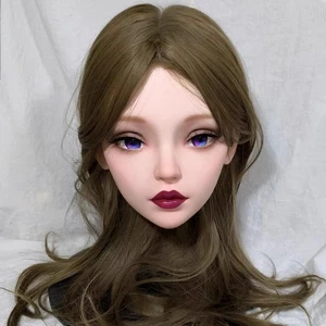 Kigurumi Cosplay Animated Mask Female Crossdresser Head Shell Charming face - Picture 1 of 14