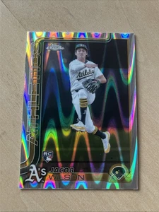 2025 Topps Chrome - Jacob Wilson #96 RayWave Refractor (RC) - Imagen 1 de 2