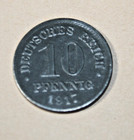 Deutsches Kaiserreich 10 Pfennig, 1917, Zink, keine Prägeanstalt gefunden, 2,1 m