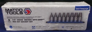 Matco Tools SBXYM8OGB 8 Piece 3/8" Drive Metric Opti-Grip Hex Bit Socket Set NEW - Bild 1 von 2
