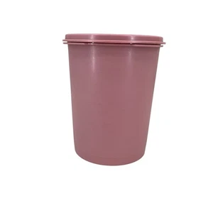 Vintage Tupperware Canister 811-3 Mauve Dusty Rose with Lid 812-34 - Picture 1 of 11