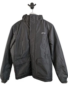 Slazenger Black Windbreaker Polyester Logo Embroidered Medium - Size S - Picture 1 of 9