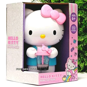 Sanrio Hello Kitty Boba Tee 8" Figur Sammlerstück Trendspielzeug Neu - Bild 1 von 7