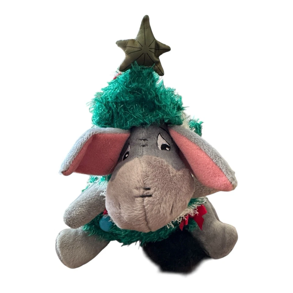 Disney Mini Bean Bag Reindeer Pooh 8" Plush Toy Stuffed Animal Stocking Stuffer