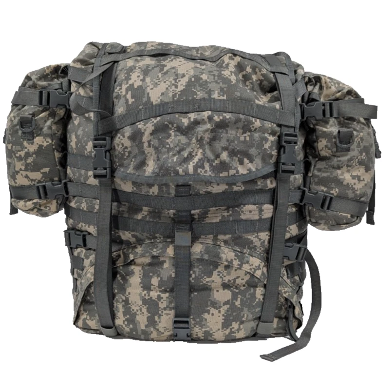 US MILITARY MOLLE II Large Rucksack Field Pack Complete Frame Pouches Straps ACU - Image 1 of 4