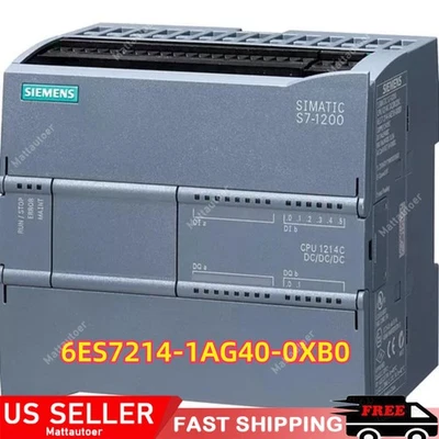 New Siemens 6ES7 214-1AG40-0XB0 SIMATIC S7-1200 CPU 1214C 6ES7214-1AG40-0XB0 - Image 1 of 4