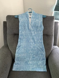 Kevan Hall Sport Zip Blue & White Women's Golf Tennis Pickleball Dress Size XS - Picture 1 of 14