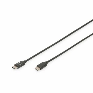 USB-C-Kabel Digitus AK-300138-010-S Schwarz 1 m - Bild 1 von 1