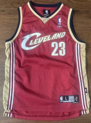 Camiseta cosida LeBron James #23 Cleveland Cavaliers NBA Reebok juvenil L 14-16 Foto 1 de 4