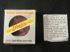 Vintage Ednalite Series 6 VI Type A Camera Filter - Picture 1 of 4