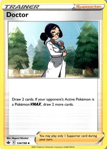 Doctor 134/198 Swsh06: Sword & Shield - Chilling Reign Regular Trainer Supporter - Picture 1 of 2