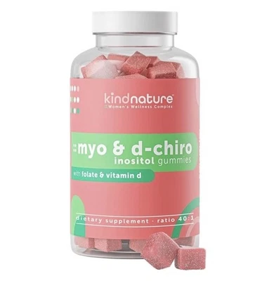 Gomitas de inositol Myo-Inositol D-Chiro con vitamina D folato proporción 40:1 SOP Foto 1 de 4