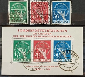 Berlin - Währungsgeschädigte - Block 1 & Satz 68/70 gestpl. - Bild 1 von 1