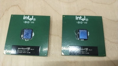 Intel Pentium III 866mhz SL4MD Socket 370/PGA370 CPU lot of 2 2pc Vinage - Image 1 of 4