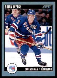 1992-93 Score Canadian Brian Leetch #375 - Picture 1 of 2