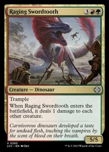 Raging Swordtooth X1 (Commander: The Lost Caverns of Ixalan (2023)) MTG (NM) *CC - Picture 1 of 1