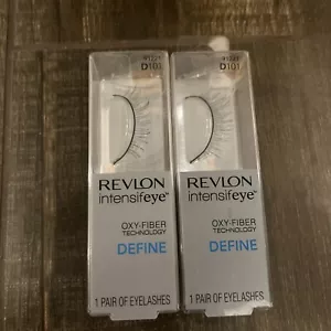Revlon Featherlite Technology False Eyelashes D103 Define Oxy-Fiber ~ 2 Pairs - Picture 1 of 2