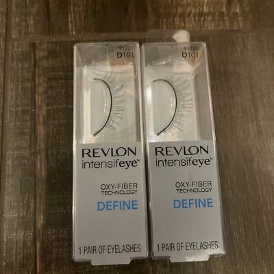 Revlon Featherlite Technology False Eyelashes D103 Define Oxy-Fiber ~ 2 Pairs - Image 1 of 2