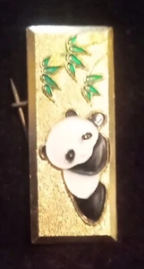 Vintage (1970) Panda Pin - Picture 1 of 3