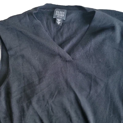 Suéter Suéter Chaleco Top Cambray Para Mujer Eileen Fisher Cuello en V Talla 1X #4216 Foto 1 de 4