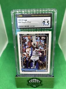 1992 TOPPS SHAQUILLE O'NEAL RC #362 CSG 9.5 Mint Plus