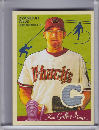 2008 UPPER DECK GOUDEY #M-BW BRANDON WEBB JERSEY ARIZONA DIAMONDBACKS