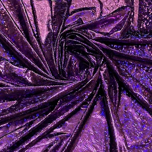 Iridescence Dragon Scale Hologram Stretch Fabric Festive Dance Stage Costume 58" - Picture 1 of 105