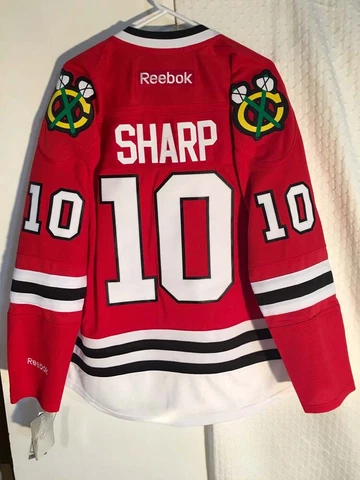 Reebok Premier NHL Jersey Chicago Blackhawks Patrick Sharp Red sz XL Cover