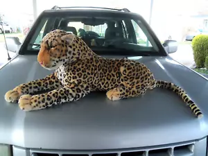 Giant plush stuffed Cheetah Leopard Cat 32" - Picture 1 of 9