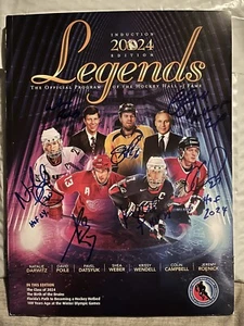 2024 Hockey Hall of Fame Program SIGNED AUTOGRAPHED Roenick, Weber, Datsyuk +4 - Picture 1 of 6