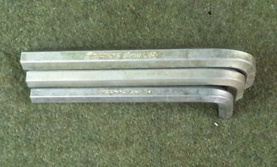 Snap On 3pc Hex Key Set 7,8,9mm Used - Image 1 of 3