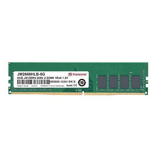 TRANSCEND JM2666HLB-16G 16GB (kit 2 x8GB) DDR4 2.666MHz DIMM CL 19 - Immagine 1 di 1