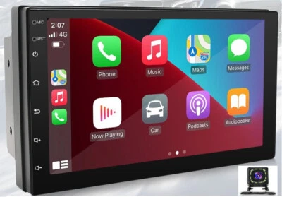 7" Android 10  navation wifi car player radio MP5  USB BT RAM 1G ROM32G w camera - Image 1 of 4