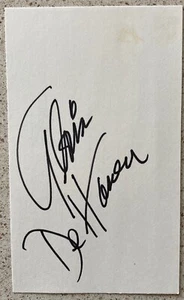 Películas de tarjetas de índice firmadas 3X5 de Gloria DeHaven tiempos modernos stock de verano estrella MGM - Imagen 1 de 1
